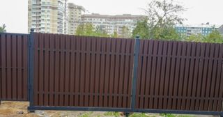 Купить распашные ворота из штакетника Вязьма, цена от 2698 руб.